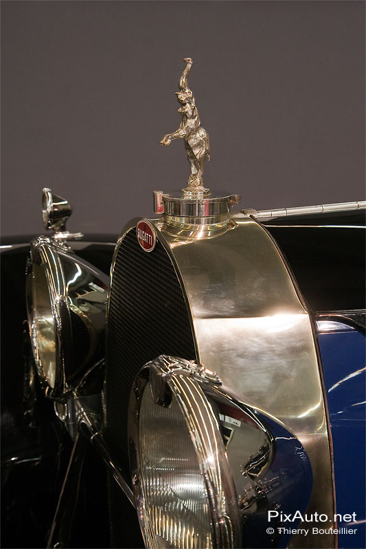 Mascotte Bugatti royale salon retromobile