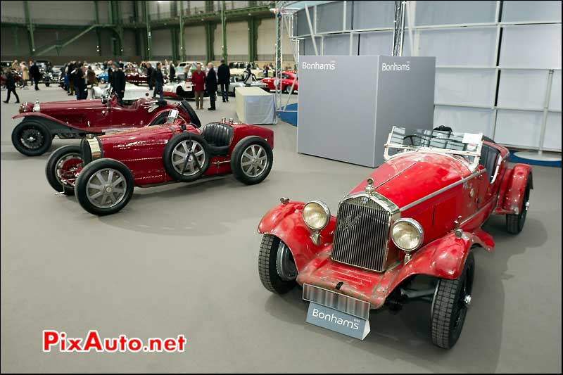 Alfa Romeo 6C Spyder et Bugatti Type 51 Grand Prix.