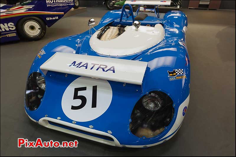 matra-sports MS650, stand hall and hall, retromobile