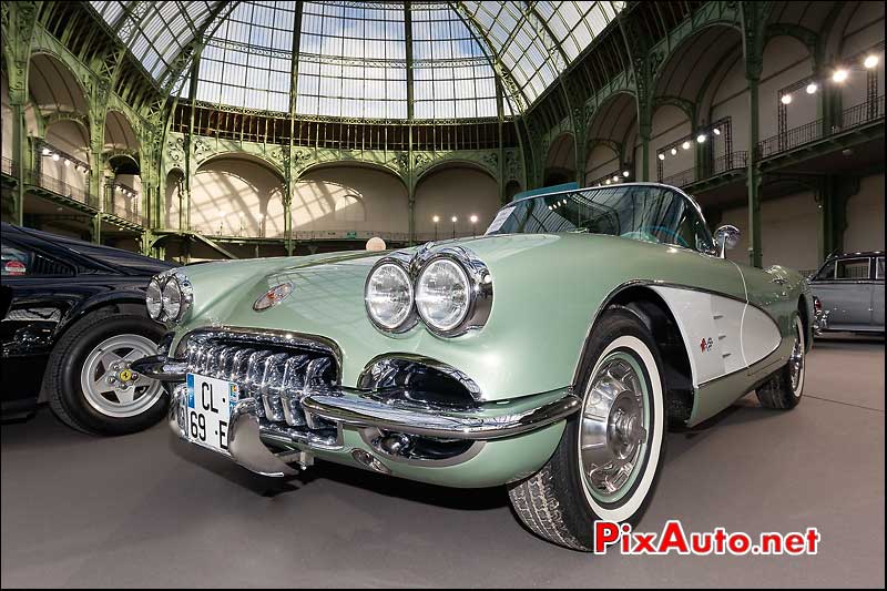 chevrolet corvette roadster, presentation bonhams grand palais