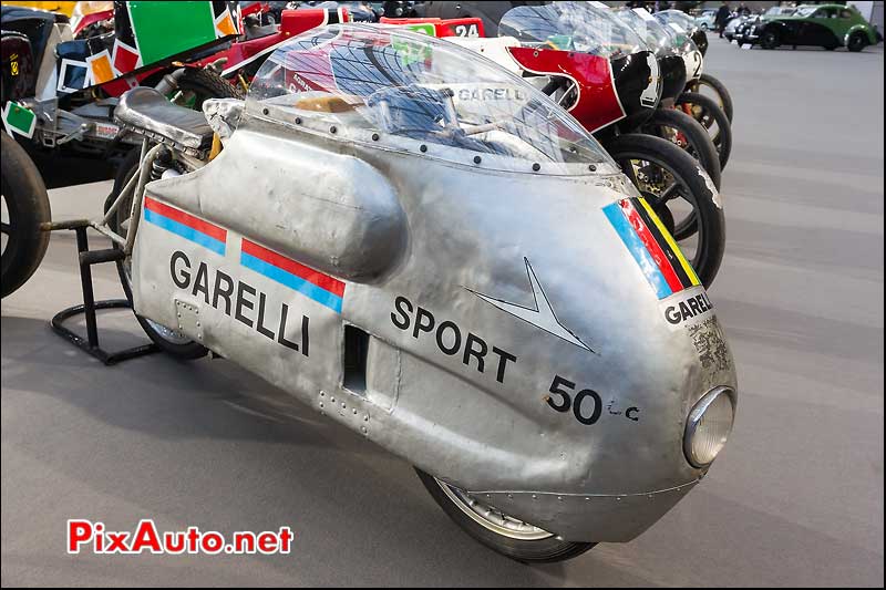 Garelli 50cc record Monza, presentation Bonhams grand palais