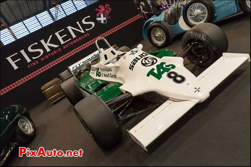 F1 Williams FW07D #16, stand Fiskens, Salon Retromobile