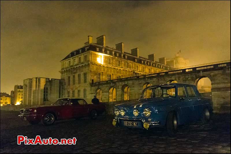 Renault 8 Gordini et Ford Mustang, chateau Vincennes