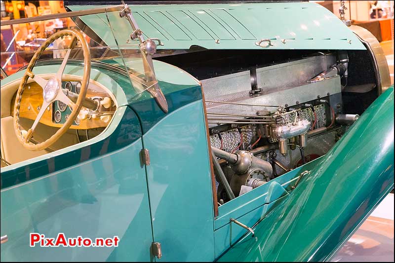Salon Retromobile, Bugatti Royale Roadster Moteur