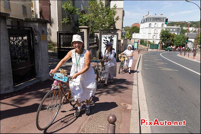 Traversee de Paris Estivale, Cyclistes a Meudon