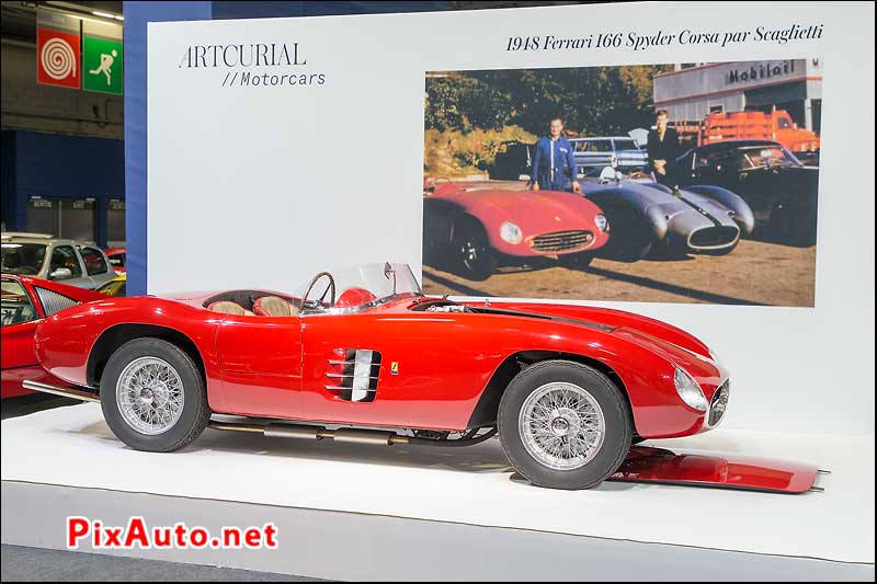 Vente Artcurial Retromobile, Ferrari 166 Spyder Corsa Par Scaglietti 1948