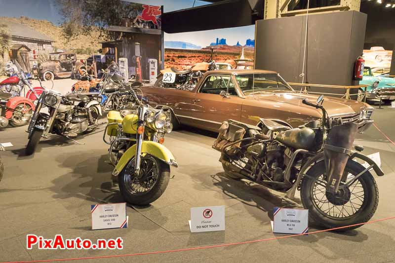 American-Dream-Cars-and-Bikes, Harley-Davidson et Chevrolet El Camino pick-up