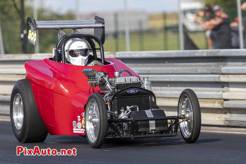 9e European Dragster, Run Didier Canicave Sur Altered Ford