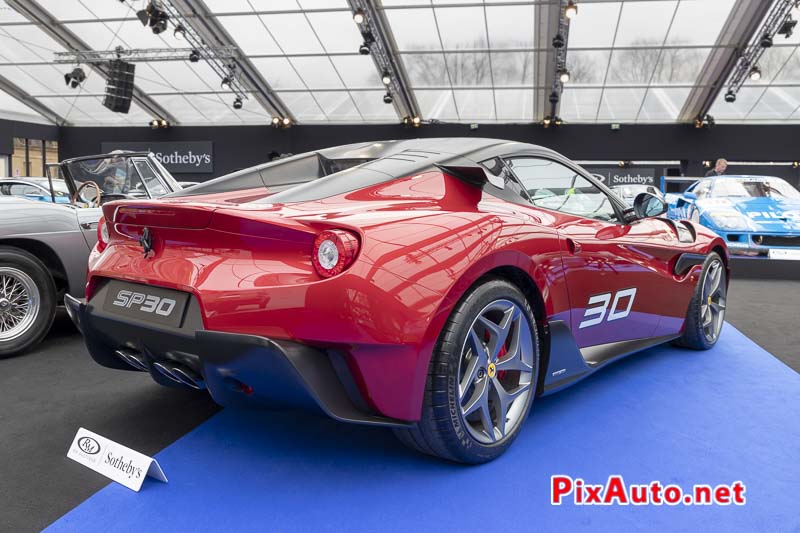 Vente RM Sotheby's Paris 2019, Ferrari SP30 Arriere
