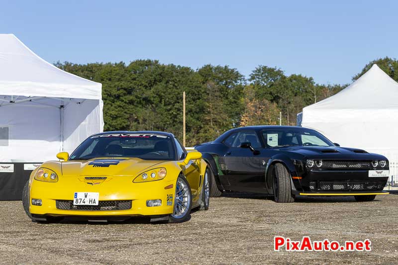 3e US Motor Show, Corvette Zr1 et Dodge Challenger