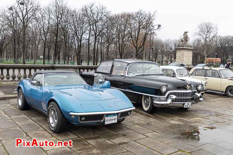 Traversee De Paris, Chevrolet Corvette et Cadillac Eldorado